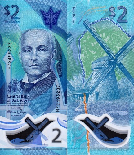 Barbados dollars 2022 - dollars,