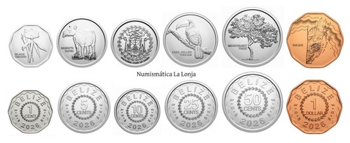 Belice belize set - set, coins
