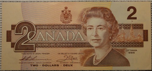 Unc 1986 bank canada - 1986,