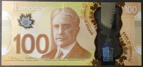 Banknote 2011 canada - canada, $100