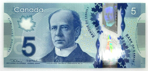 Banknote 2013 canada - $5, five