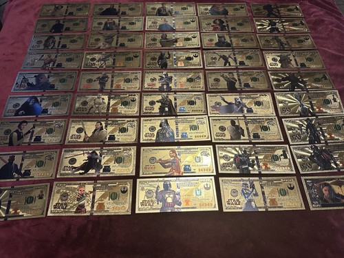 Banconote star wars gold foil - banconote,