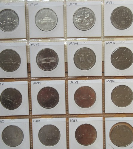 Complete set canada nickel - of,