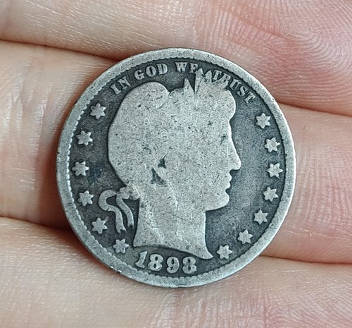 Quarter dollar 1898 barber - dollar,