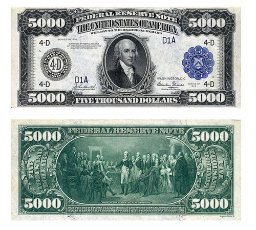5000 dollari banconota - dollari,,