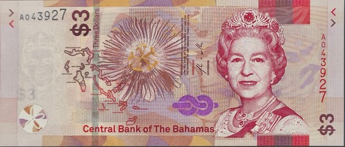 Banconota bahamas bah - 3,
