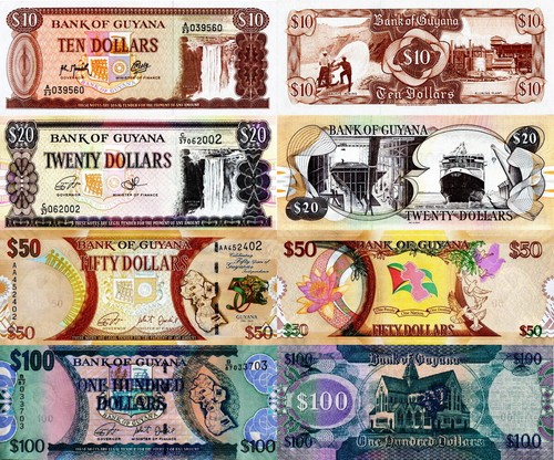 Guyana lotto 4 banconote - 4,